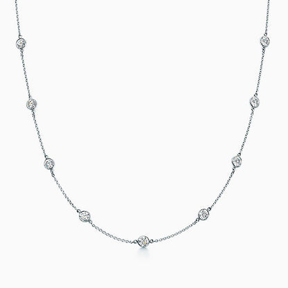18K T Elsa Peretti Diamonds By The Yard Necklace
