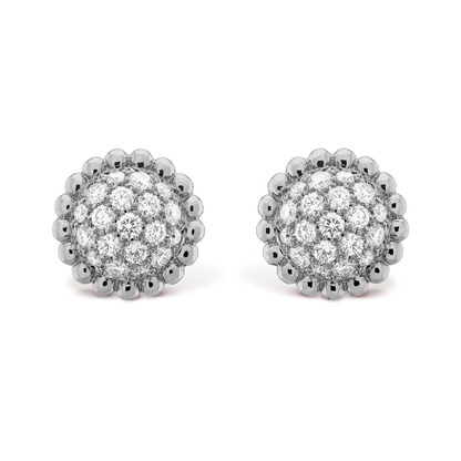 18k Perlée Diamonds Earrings