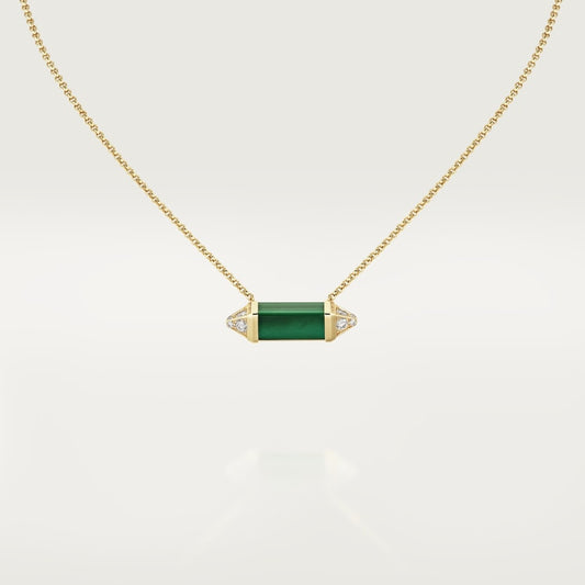 18K Les Berlingots De Malachite Necklace