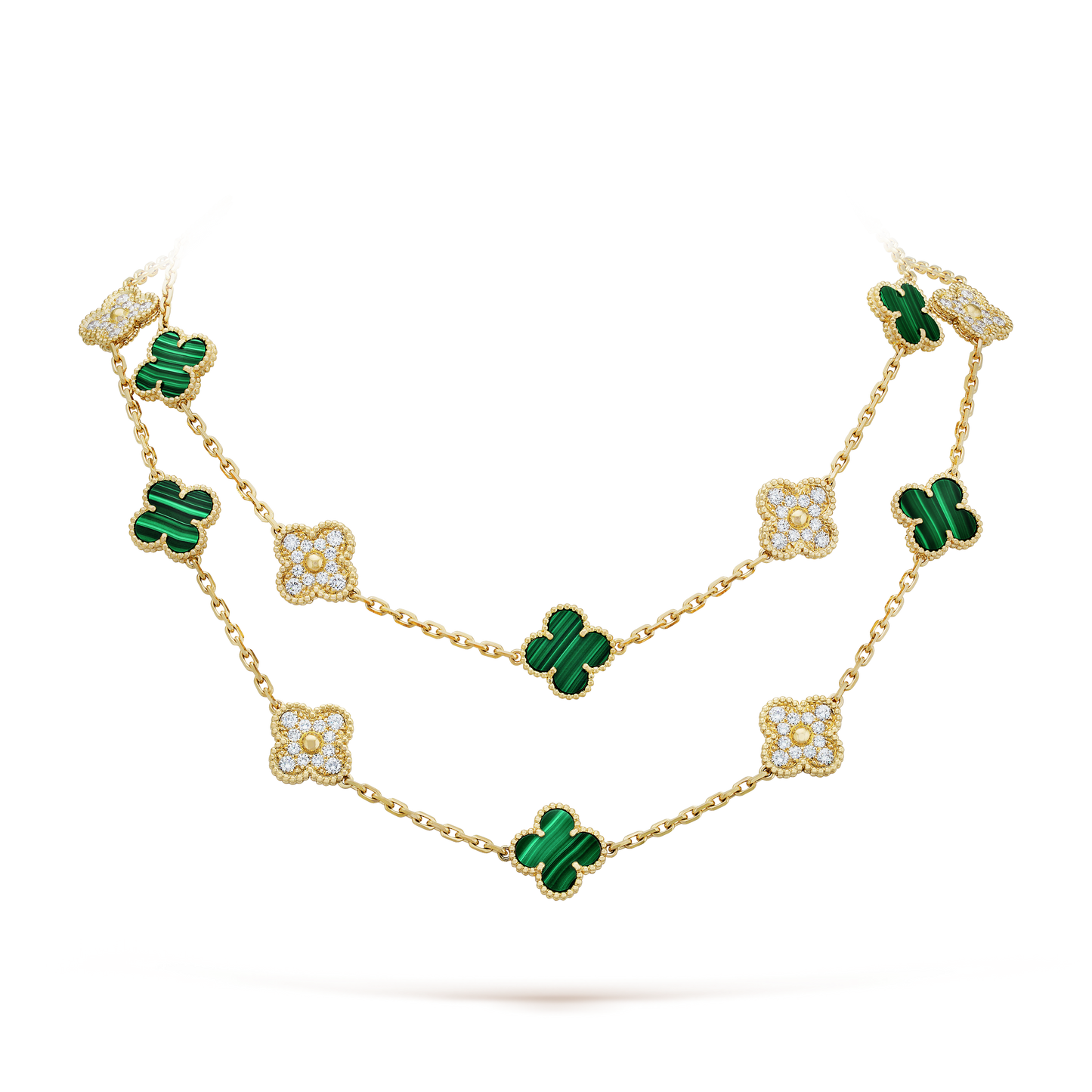 18K Vintage Alhambra 20 Motifs Long Necklace