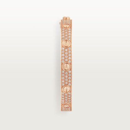 18K Love Pave Diamonds Bracelet