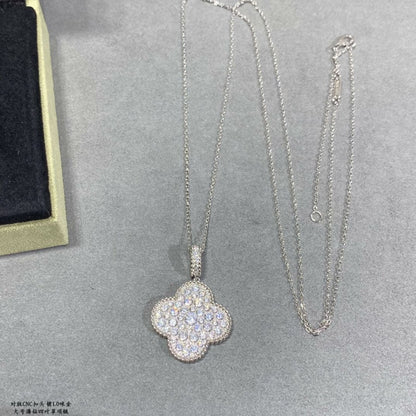 18K Magic Alhambra One Motifs Diamonds Clover Necklace