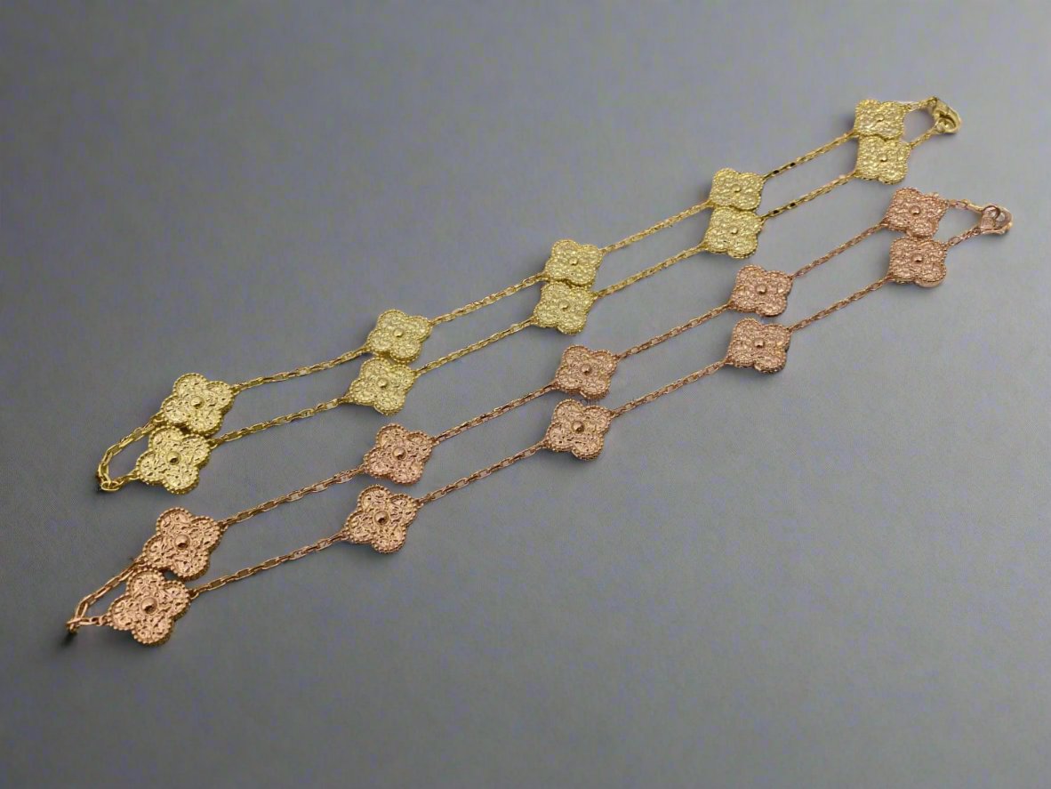 18K Vintage Alhambra 10 Motifs Necklace