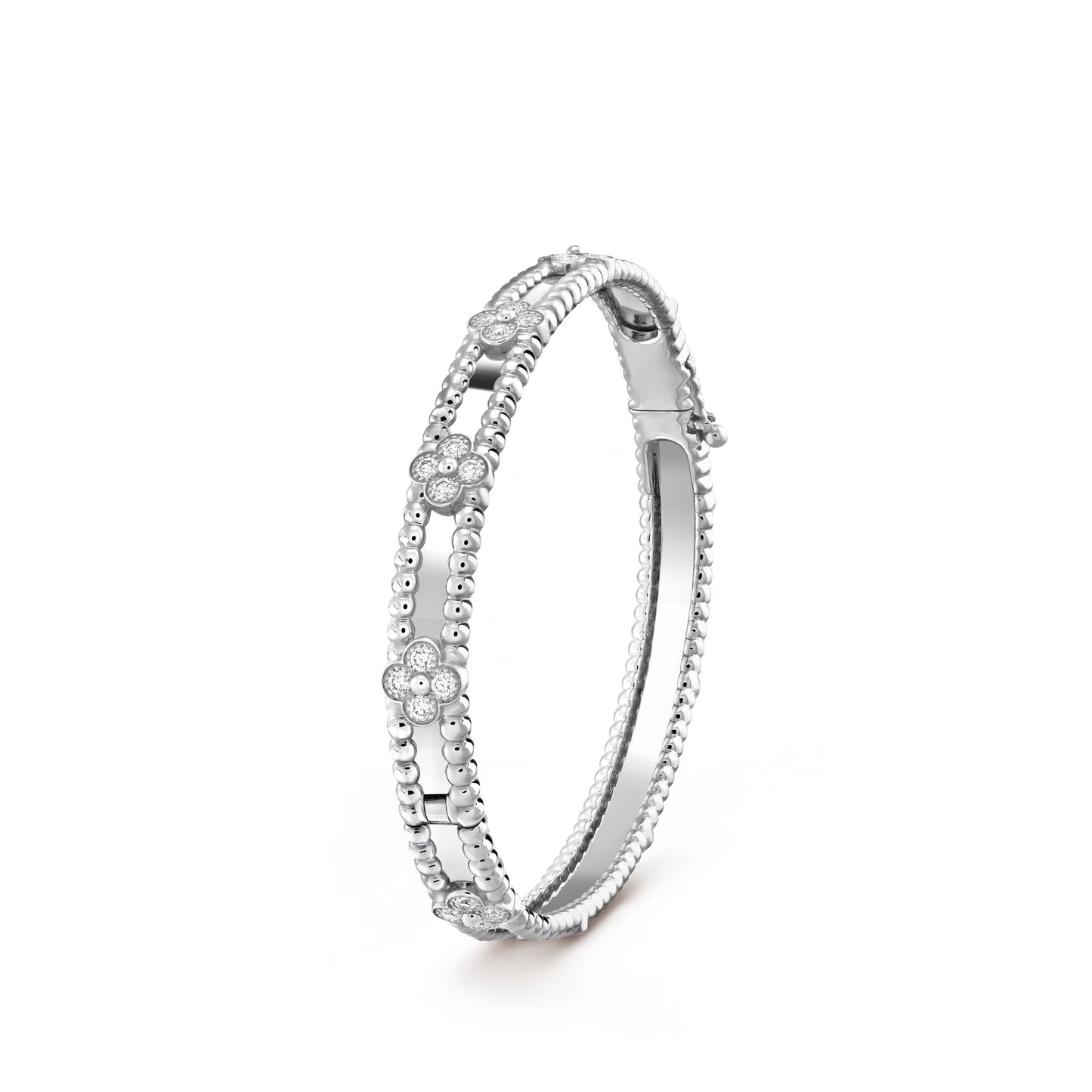 18K Perlée Sweet Clovers Small Bracelet