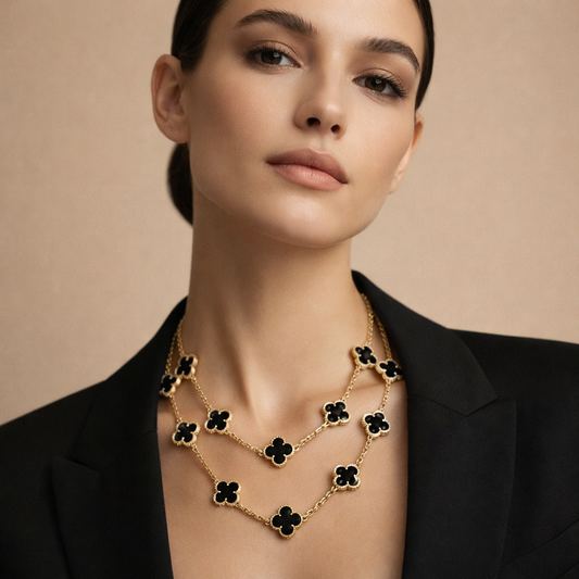 18K Vintage Alhambra 20 Motifs Long Necklace