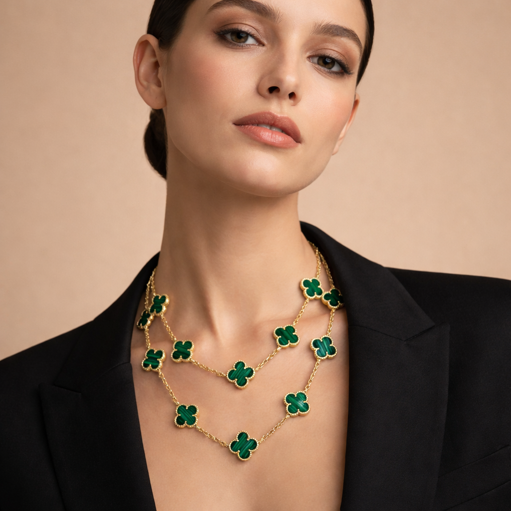 18K Vintage Alhambra 20 Motifs Long Necklace