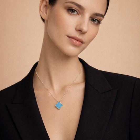 18K Vintage Alhambra Agent Pendant Necklace