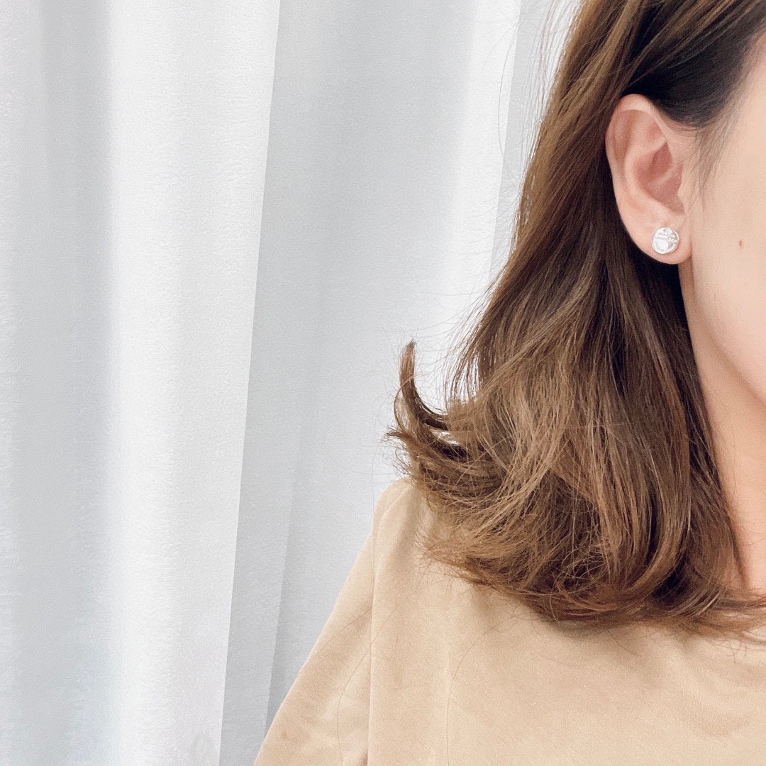 18K Return to Circle Stud Earrings