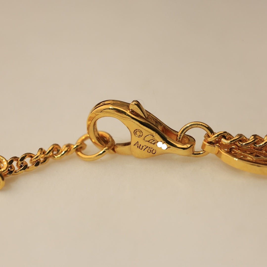 18K Trinity Cushion Diamond Necklace