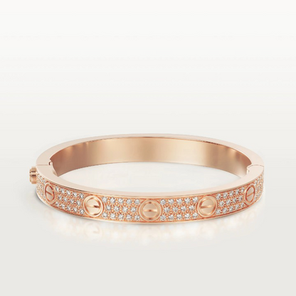 18K Love Pave Diamonds Bracelet